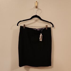 J. Crew Classic Black Wool Pencil Skirt